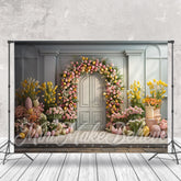 Aperturee - Unbloomed Flowers Decorating Vintage Wall Backdrop